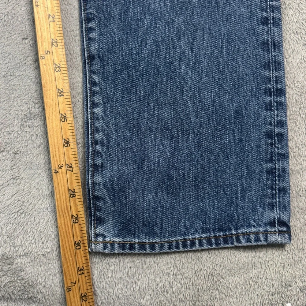 J Crew 770 Straight Fit Jeans Mens Tag Size W36 L32 Blue Kaihara Denim EUC‎ - Picture 8 of 11
